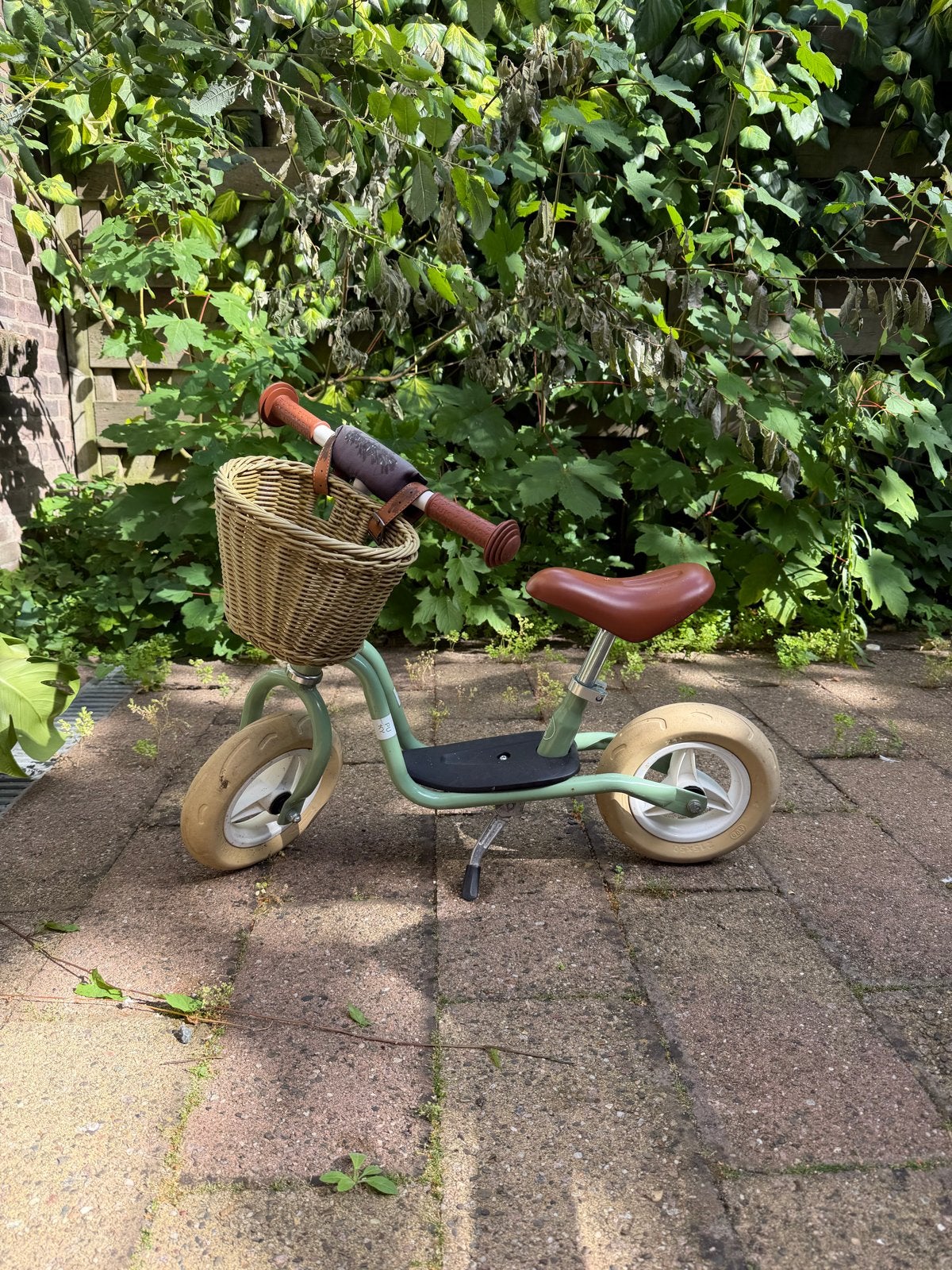 Puky Loopfiets Classic Retro groen met mandje, Ophalen, Gebruikt, Loopfiets