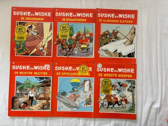 Suske en Wiske 13 ex., Meerdere stripboeken, Ophalen of Verzenden, Gelezen, Willy Vandersteen