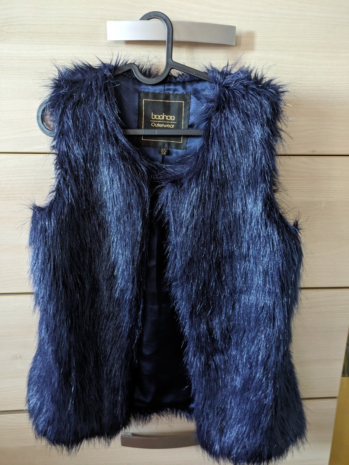 Boohoo faux fur maat S, Kleding | Dames, Blauw, Boohoo, Ophalen of Verzenden, Zo goed als nieuw
