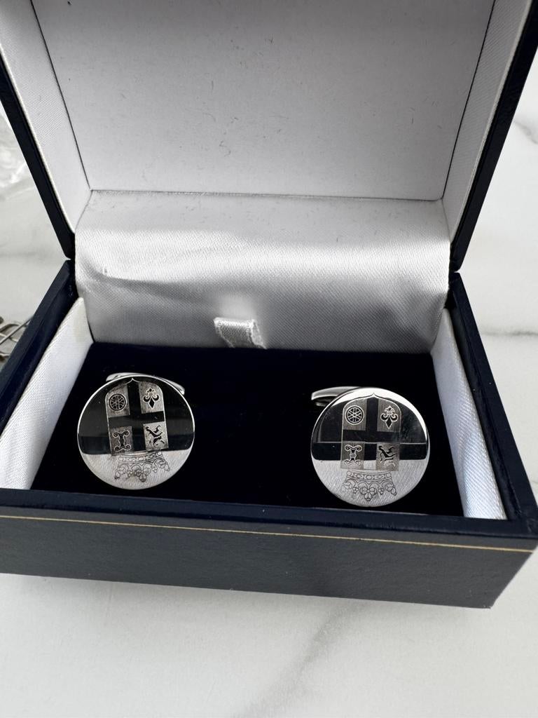 Manchetknoop zilver 925, Sieraden, Tassen en Uiterlijk, Manchetknopen, Ophalen of Verzenden, Zo goed als nieuw, Zilver