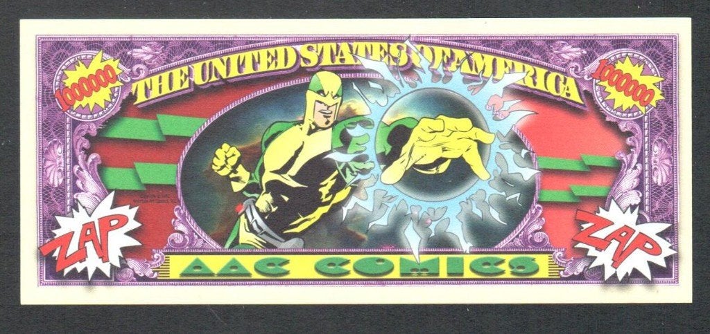 Curiosa Biljet USA - AAC COMICS ZAP., Verzamelen, Ophalen of Verzenden, Overige figuren, Nieuw, Overige typen