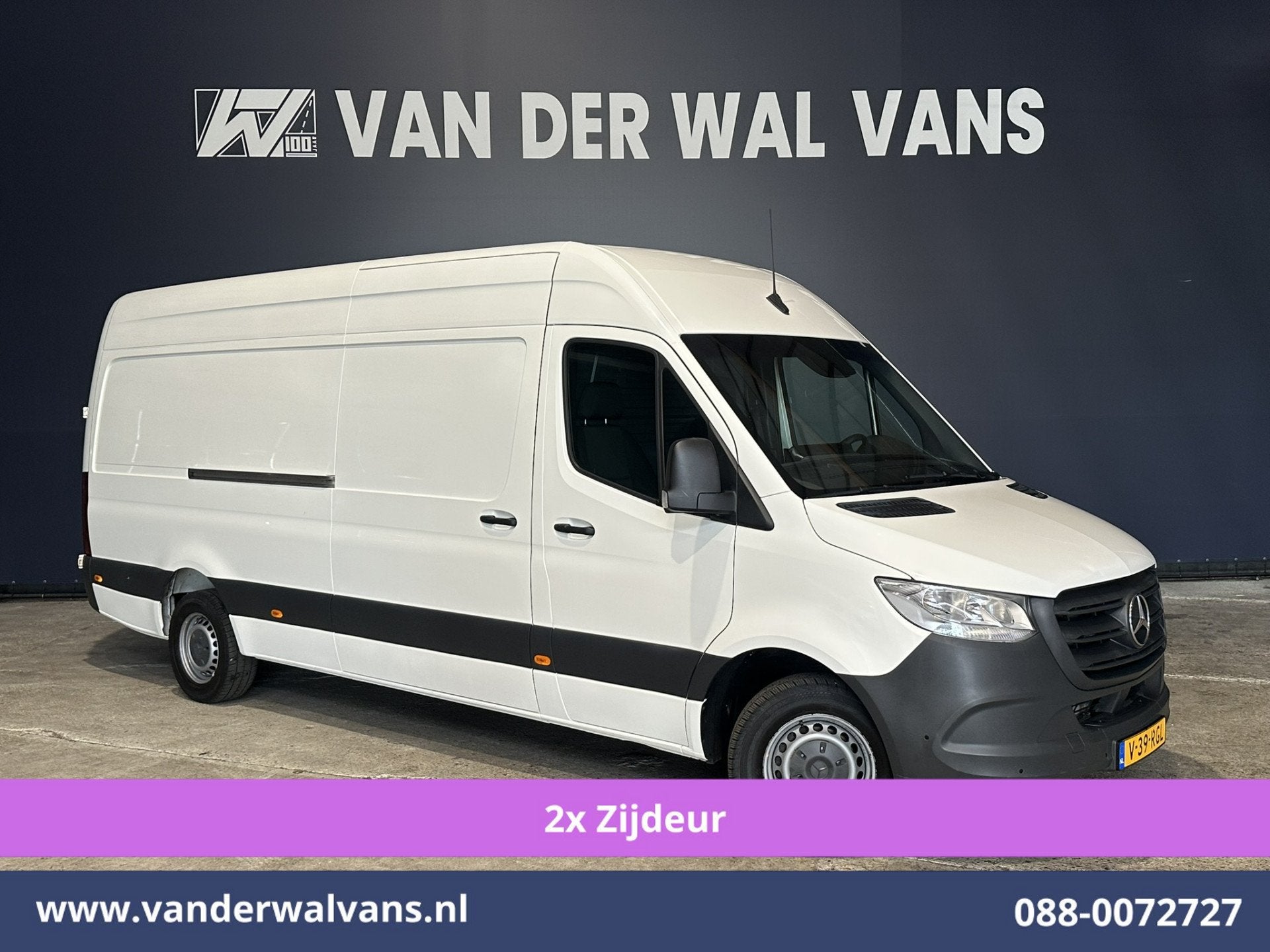 Mercedes-Benz Sprinter 315 CDI 150pk L3H2 Euro6 Airco | 2x z, Dealer onderhouden, Gebruikt, 4 cilinders, Wit