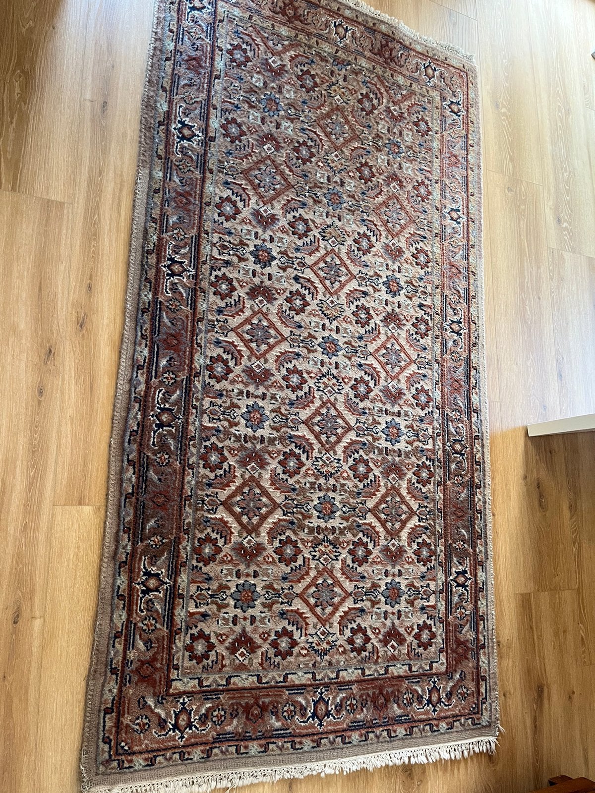 Mooi Perzisch tapijt 195x70, Ophalen, Zo goed als nieuw, Rechthoekig, 200 cm of meer