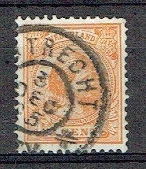Nederland 1891 nr 34 Prinses Wilhelmina UTRCHT, Verzenden, Gestempeld, Koningshuis