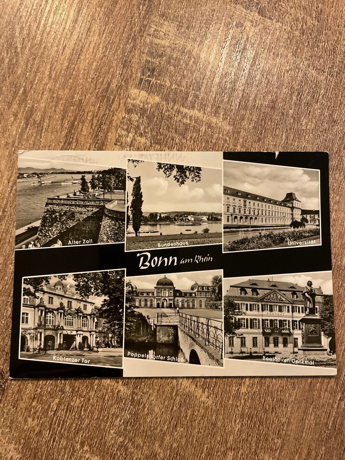 Oude Ansichtkaart Bonn am Rhein - Zwart-wit, Ophalen of Verzenden, Gelopen, Duitsland