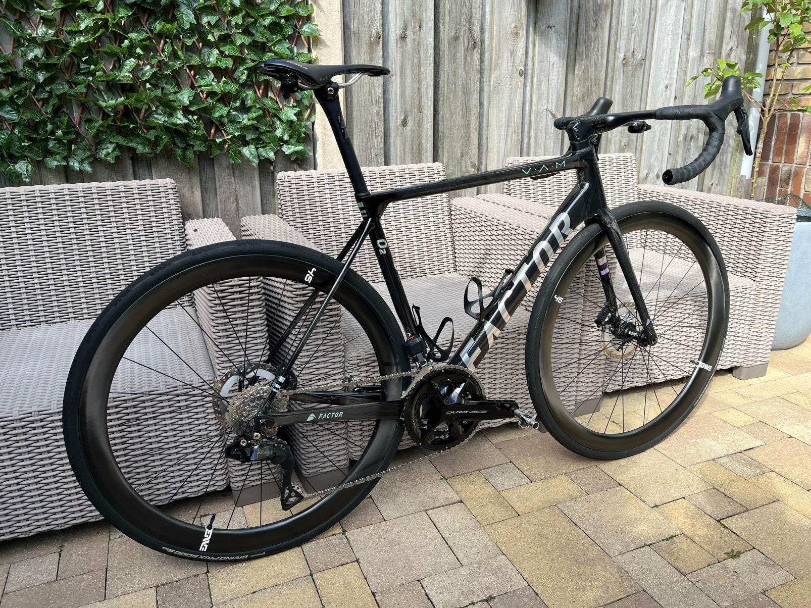 Factor O2 VAM shimano Di2 Enve wielset, Ophalen of Verzenden, Zo goed als nieuw, Frame, Carbon