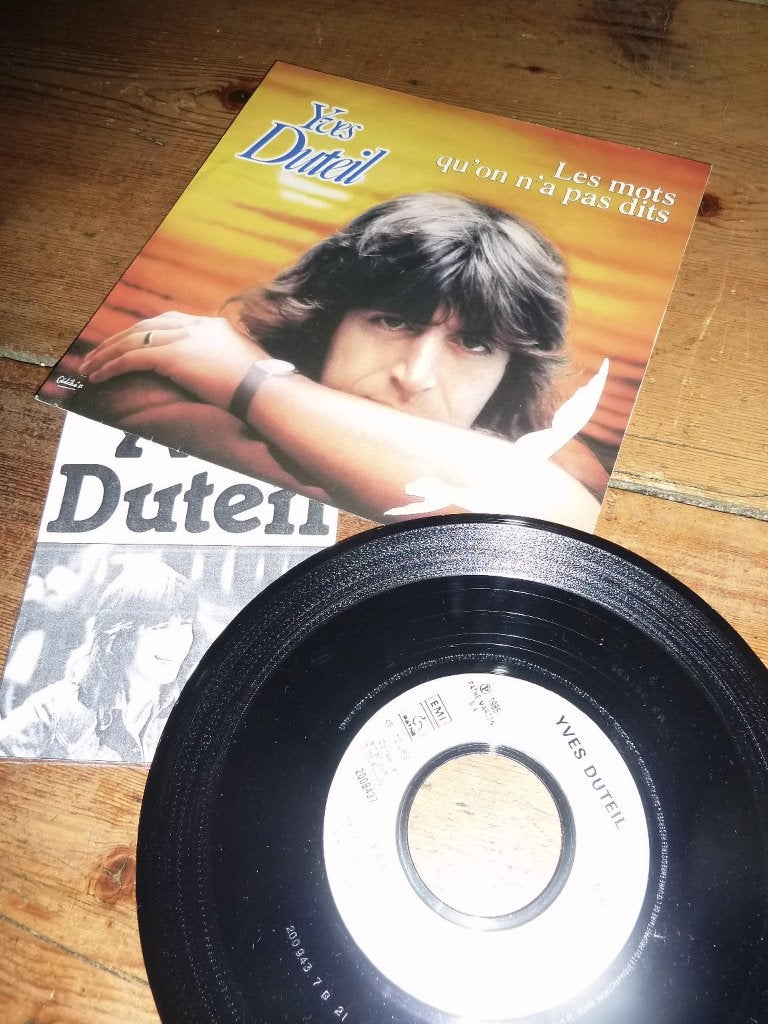 single YVES DUTEIL les mots qu'on n'a pas dit 1985, Ophalen of Verzenden, Gebruikt, Pop