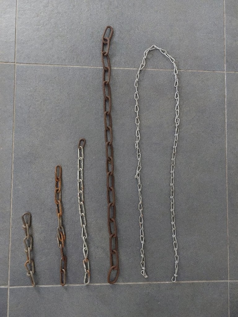 Ketting reststukken regenketting, Ophalen of Verzenden, Gebruikt