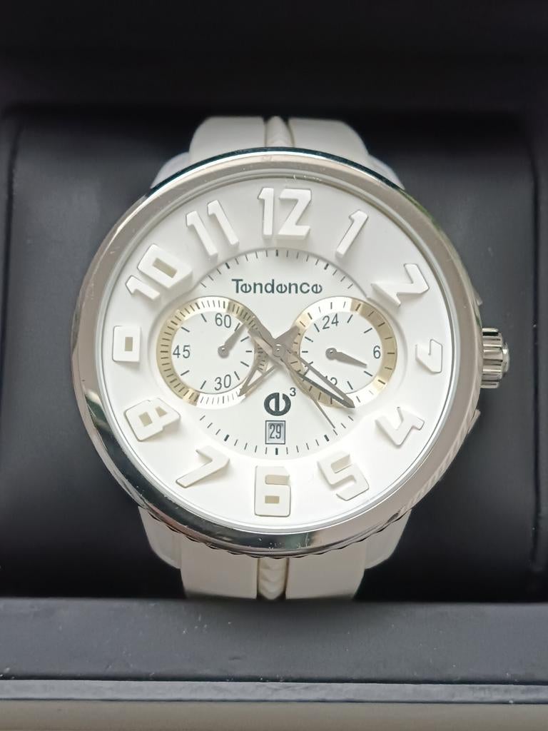 Tendence Gulliver Dames horloge wit, Overige merken, Staal, Polshorloge, Kunststof