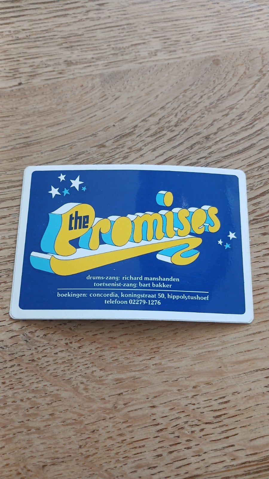 Sticker amusementsorkest The Promises, HIPPOLYTUSHOEF, Ophalen of Verzenden, Zo goed als nieuw