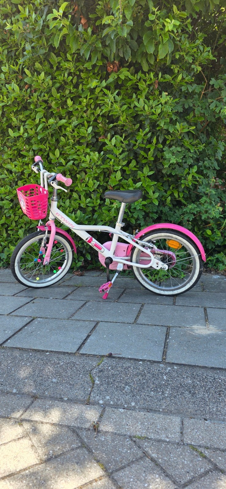 MEISJESFIETS 16 INCH 4-6 JAAR 500 DOCTO BTWIN, Fietsen en Brommers, Fietsen | Meisjes, Ophalen, Gebruikt, 16 inch