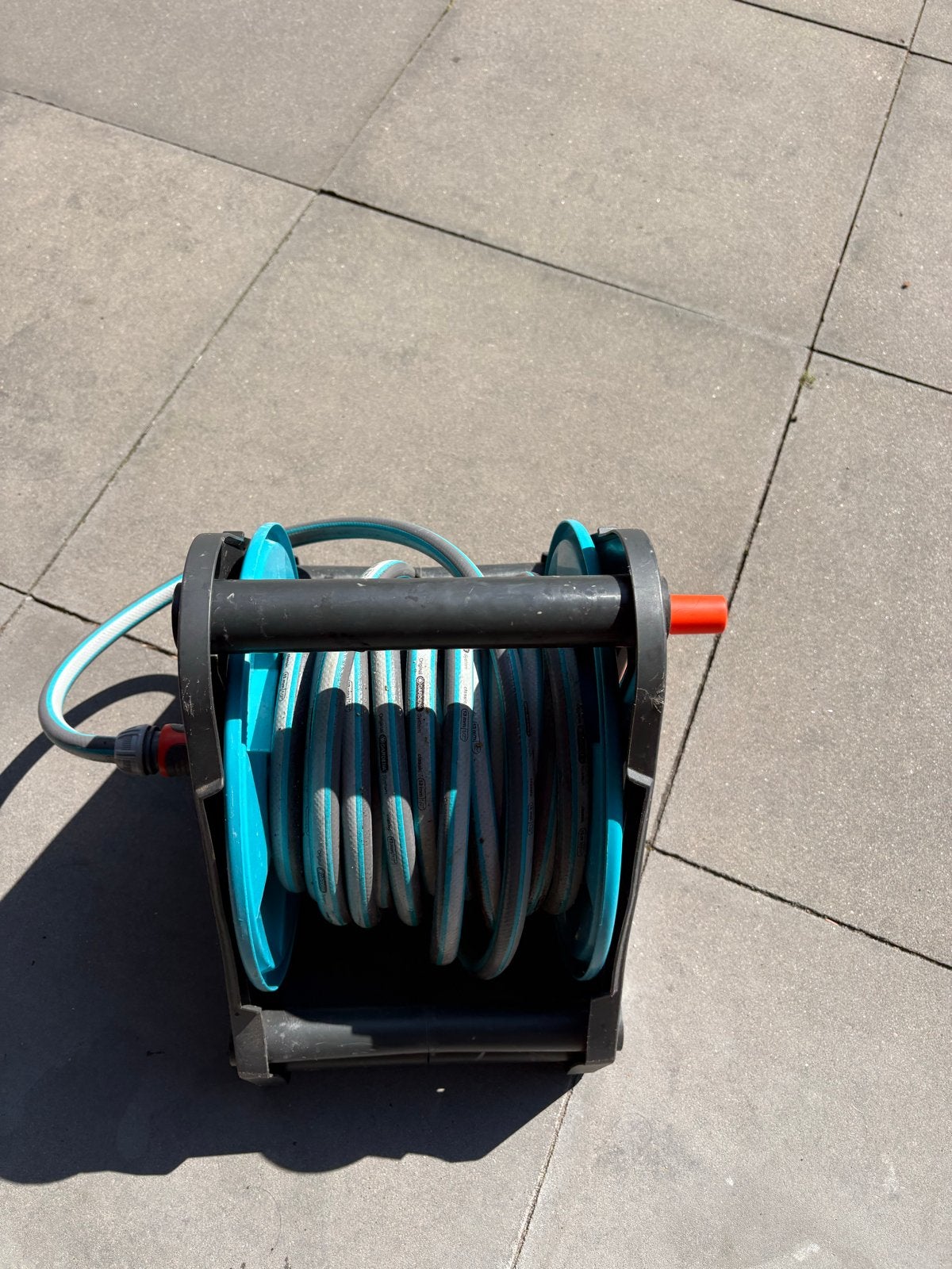 Gardena tuinslang 15 meter met haspel, Ophalen, Gebruikt, Tuinslanghaspel