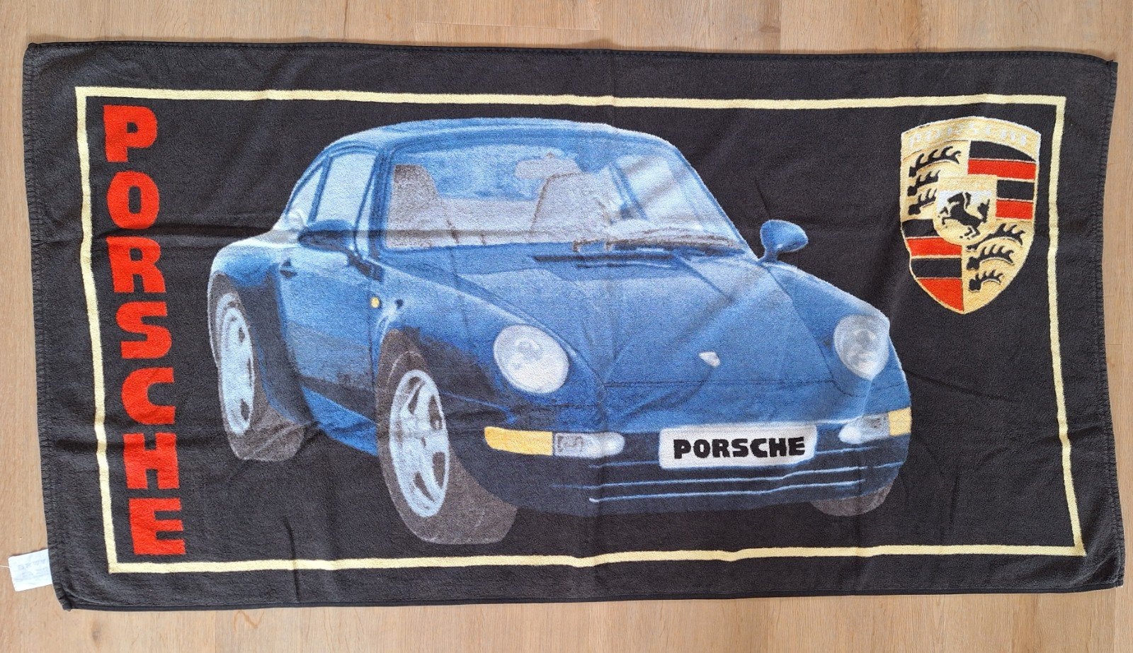 Porsche Badstof Badlaken 140 x 70 cm, Ophalen of Verzenden, Zo goed als nieuw