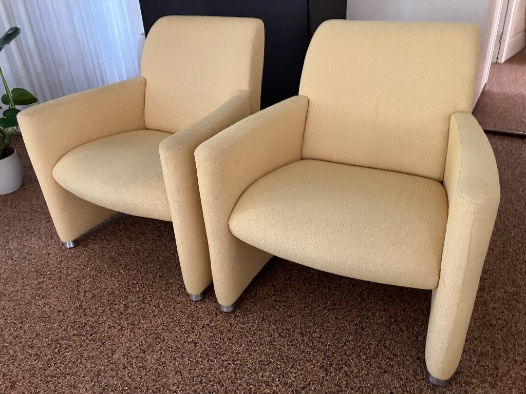 Leolux Quantissimo stoelen 2 stuks, Ophalen, Gebruikt, 75 tot 100 cm, 75 tot 100 cm