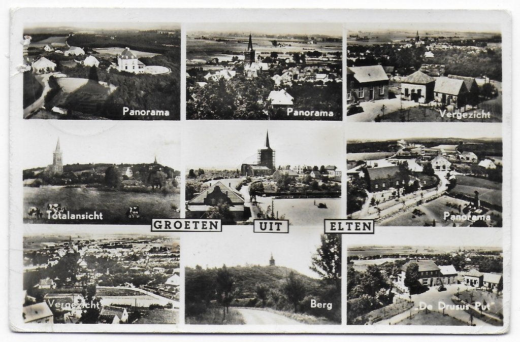 Elten Ansichtkaart Uit 1956 B7257 ), Verzamelen, Ophalen of Verzenden, 1940 tot 1960, Gelopen