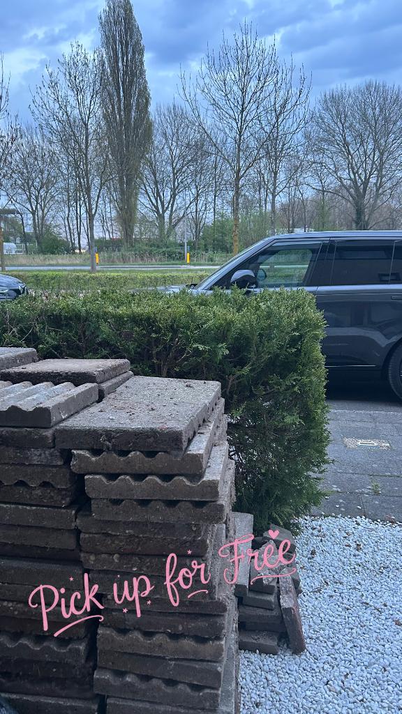 Tuin tegels, Tuin en Terras, Ophalen, Gebruikt, 10 m² of meer, Beton