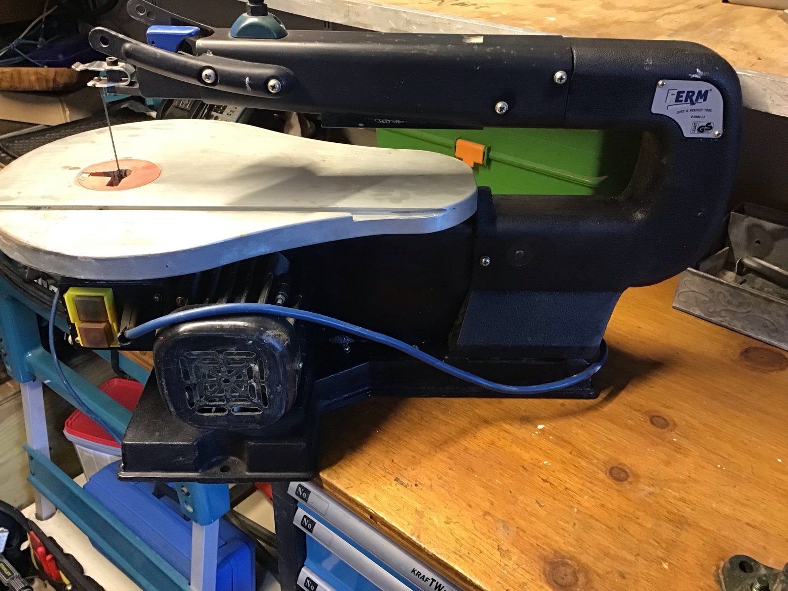 FERM FFZ-400R Figuurzaagmachine -  gebruikt, Ophalen, Minder dan 30 mm, Zo goed als nieuw, Figuurzaag
