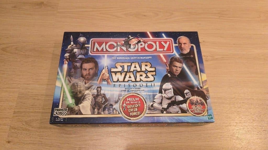 Star Wars Monopoly Episode II Attack of the Clones, Verzamelen, Ophalen of Verzenden, Zo goed als nieuw, Spel