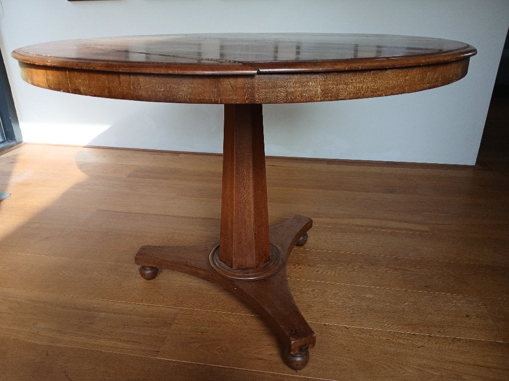 Antieke ronde tafel, Antiek en Kunst, Antiek | Meubels | Tafels, Ophalen