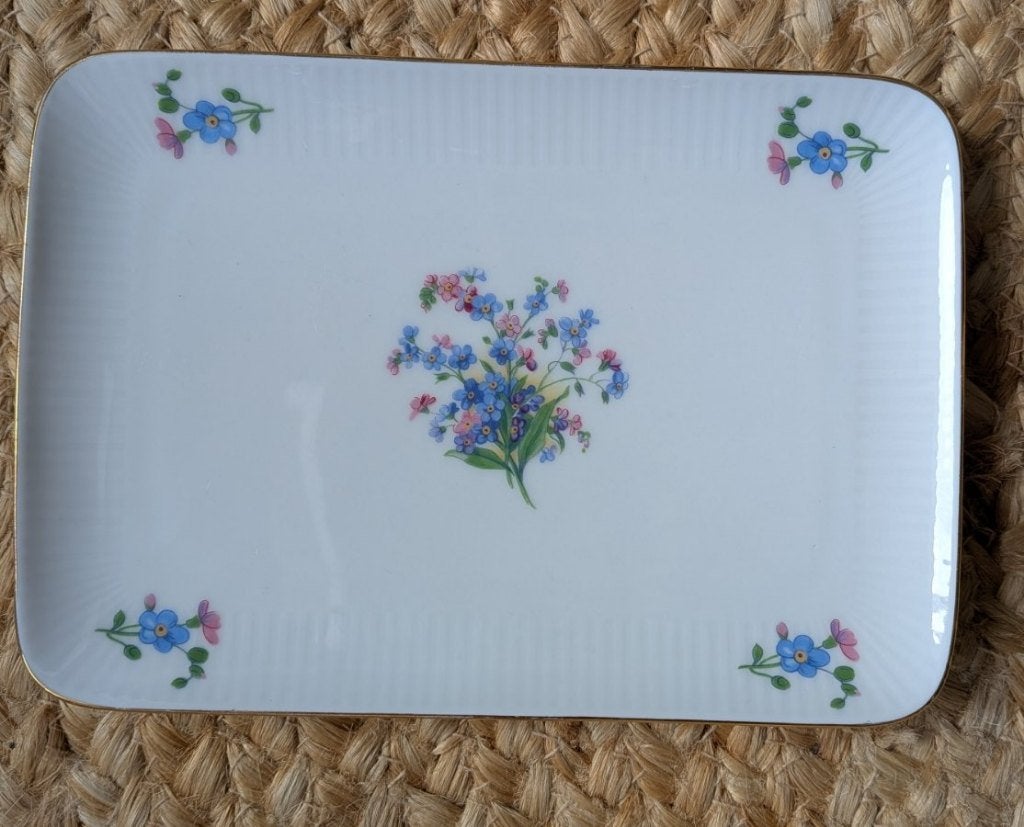 Vintage Seltmann Weiden Bavaria bordje Vergeet me niet, Ophalen of Verzenden, Zo goed als nieuw, Bord(en), Overige stijlen