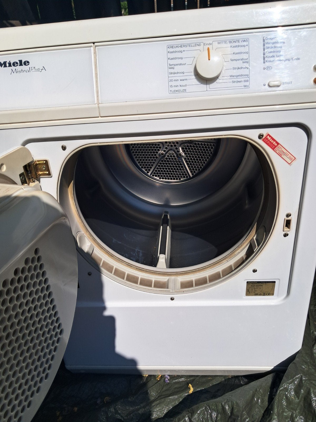 Miele Mistral Plus A wasdroger - Gebruikt, 6 tot 8 kg, Gebruikt, Luchtafvoer, Ophalen of Verzenden