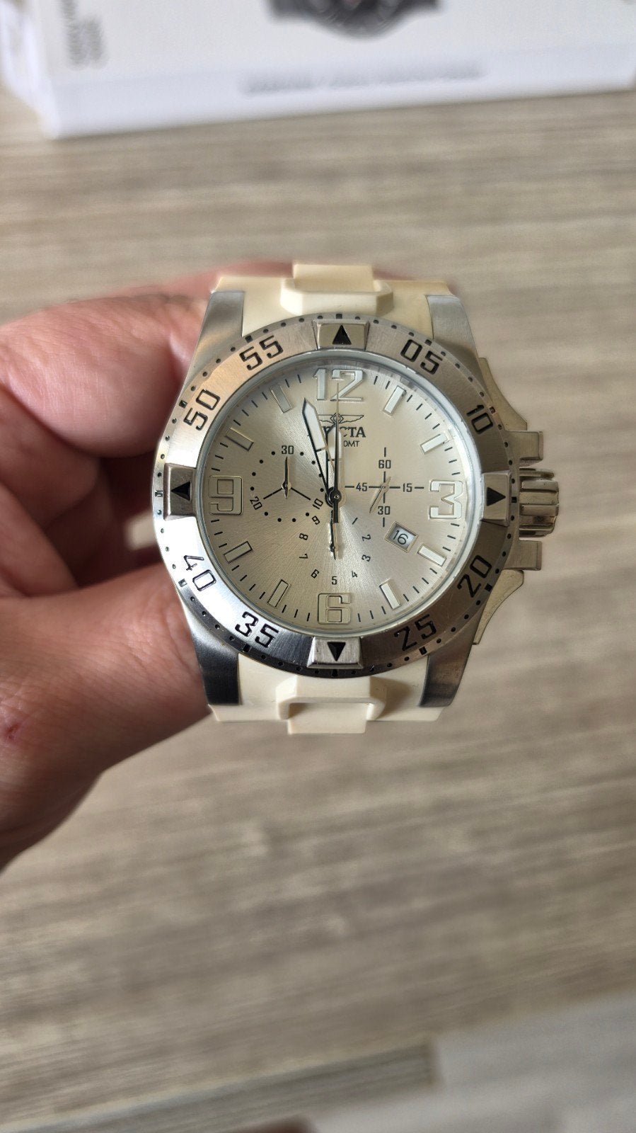 Invicta Excursion Sport 1416 - (bandje defect), Overige merken, Gebruikt, Staal, Polshorloge