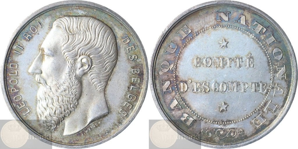 België - Historiepenning 1865 - J. Würden, Ophalen of Verzenden, Zilver, Buitenland