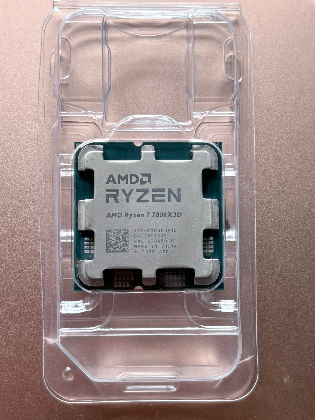 AMD Ryzen 7 7800X3D, Computers en Software, Processors, Ophalen of Verzenden, Zo goed als nieuw, 8-core, 4 Ghz of meer