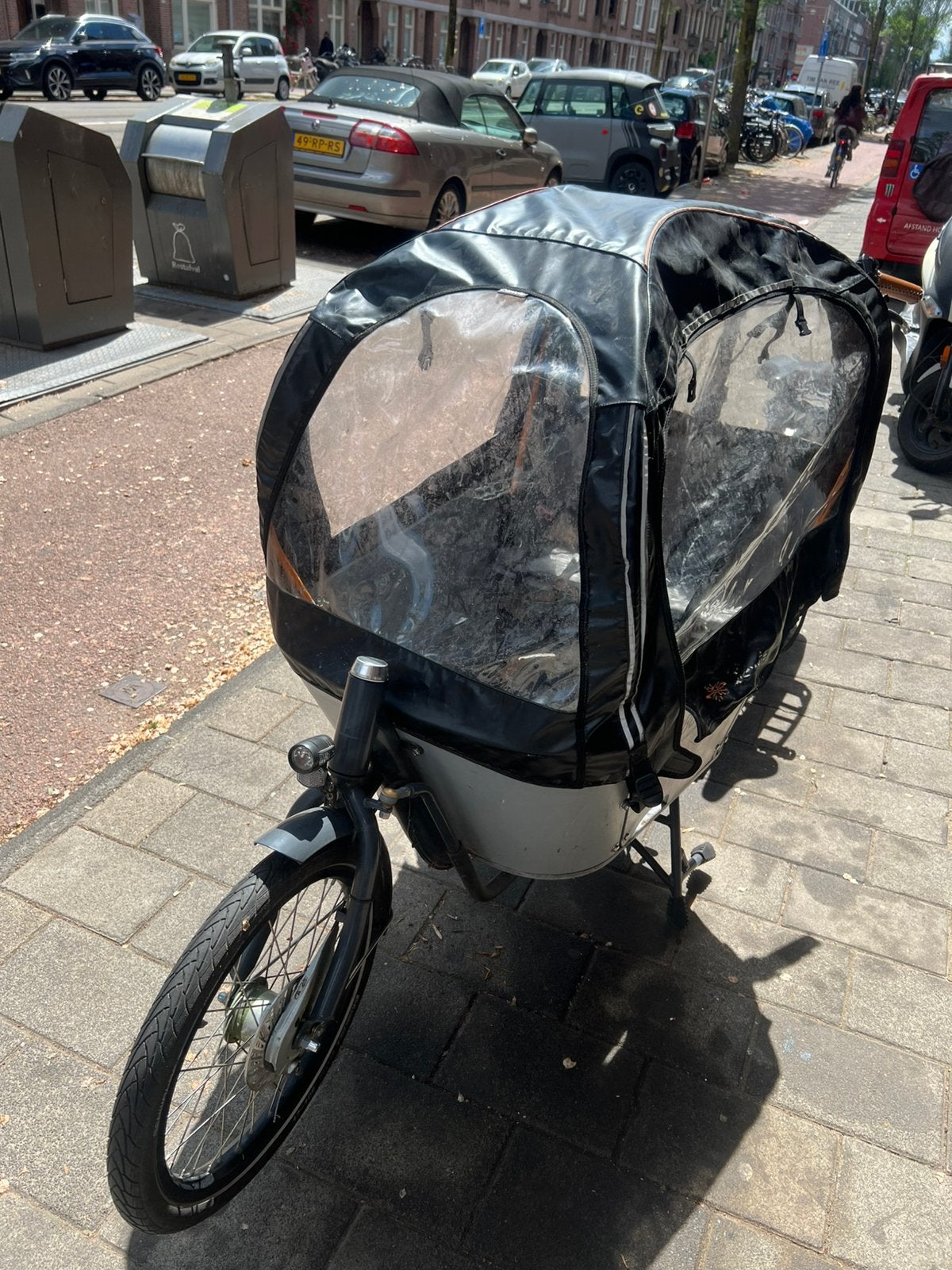 Elektrische bakfiets babboe mountain, Fietsen en Brommers, Fietsen | Bakfietsen, Ophalen, Gebruikt, Goederen, Overige merken