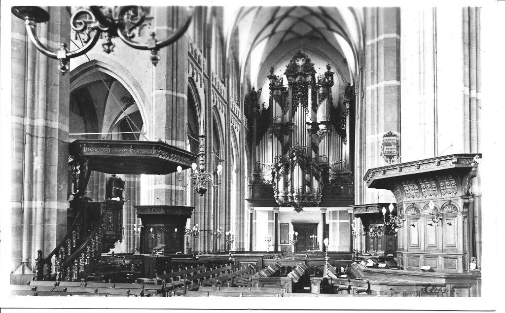 Arnhem Eusebiuskerk interieur orgel, Ophalen of Verzenden, 1960 tot 1980, Ongelopen, Gelderland