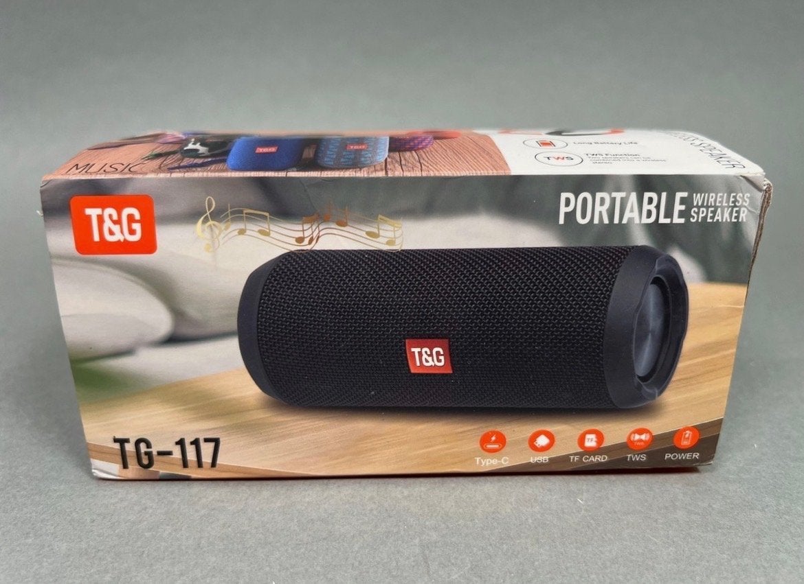 T&G TG-117 Draagbare Bluetooth Speaker - Zwart, Audio, Tv en Foto, Luidsprekers, Overige merken, Overige typen, Nieuw, Ophalen of Verzenden