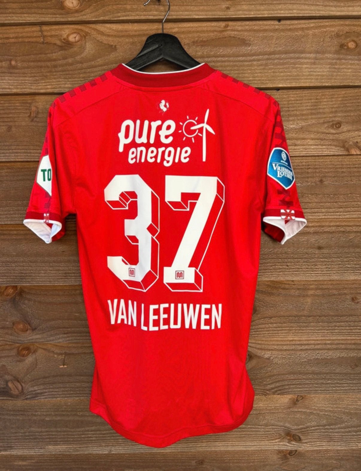 Matchworn FC Twente Van Leeuwen, Ophalen of Verzenden, Zo goed als nieuw, F.C. Twente, Shirt