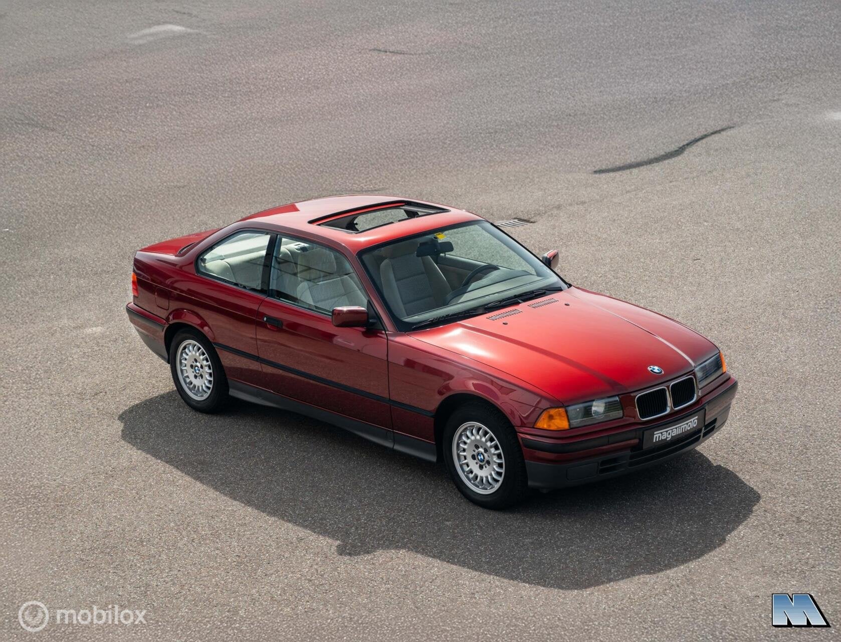 BMW 3-serie E36 Coupé 318iS l 1e eigenaresse l 28.143 KM, Auto's, Gebruikt, Beige, 4 cilinders, 4 stoelen