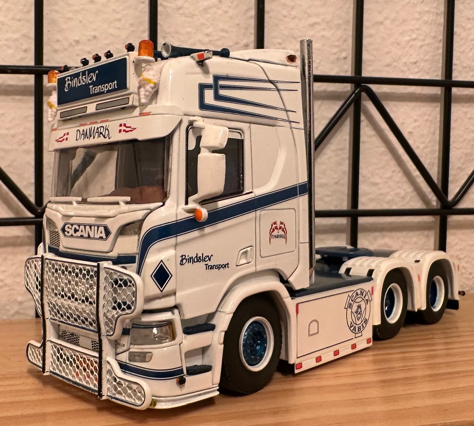 WSI scania Bindsler Transport Denmark, Hobby en Vrije tijd, Ophalen of Verzenden, Zo goed als nieuw, Truck, Italeri
