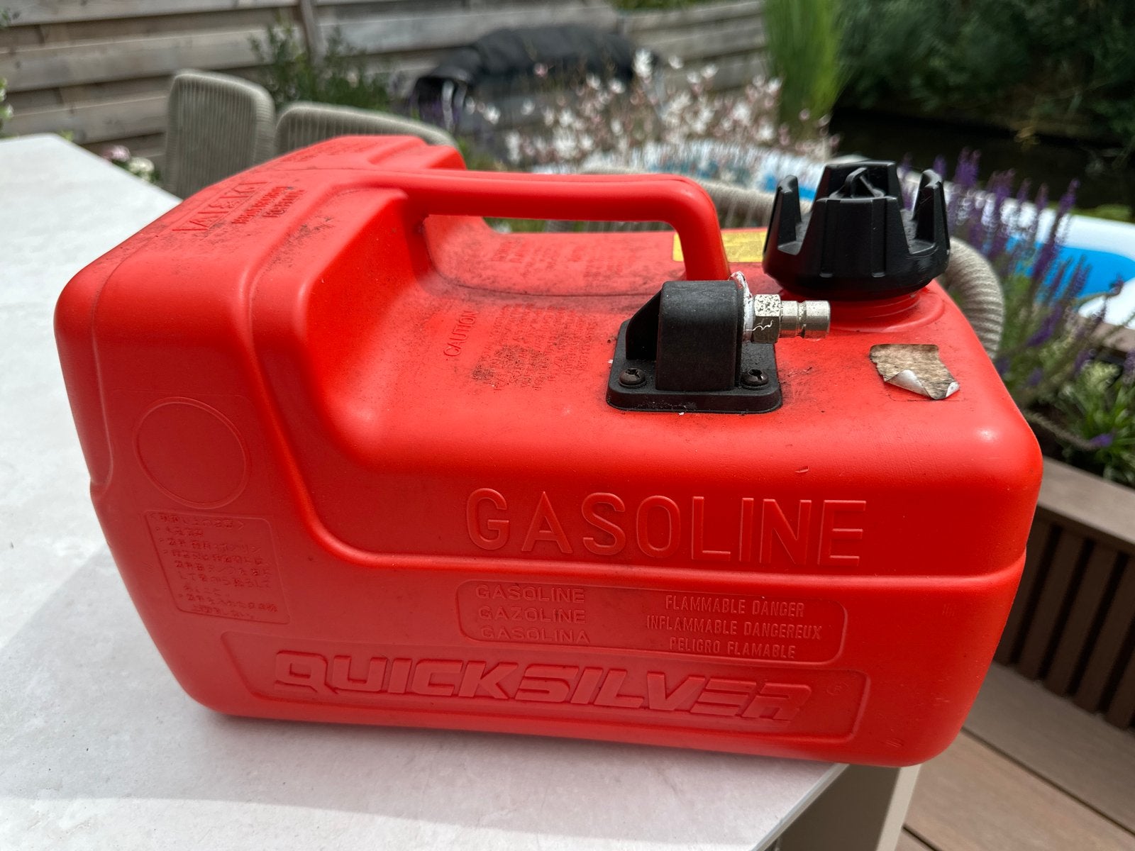 Quicksilver Benzinetank 12L voor buitenboordmotor, Ophalen of Verzenden, Gebruikt, Motor en Techniek