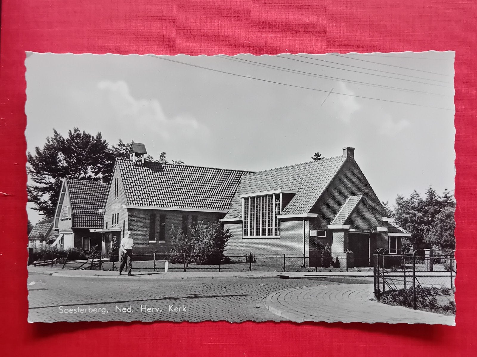 Oude Ansichtkaart Soesterberg, Ned. Herv. Kerk, Verzamelen, Ophalen of Verzenden, 1940 tot 1960, Ongelopen, Utrecht