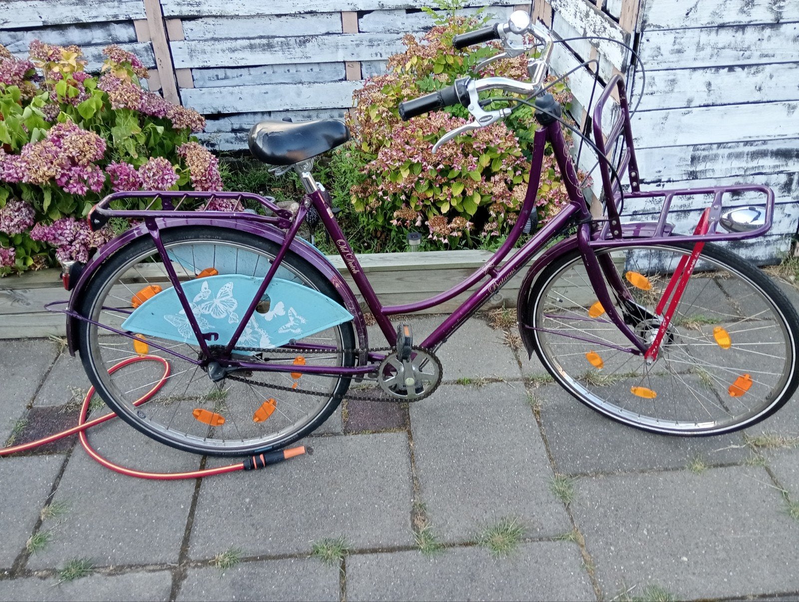 paarse omafiets merk batavus, Ophalen of Verzenden