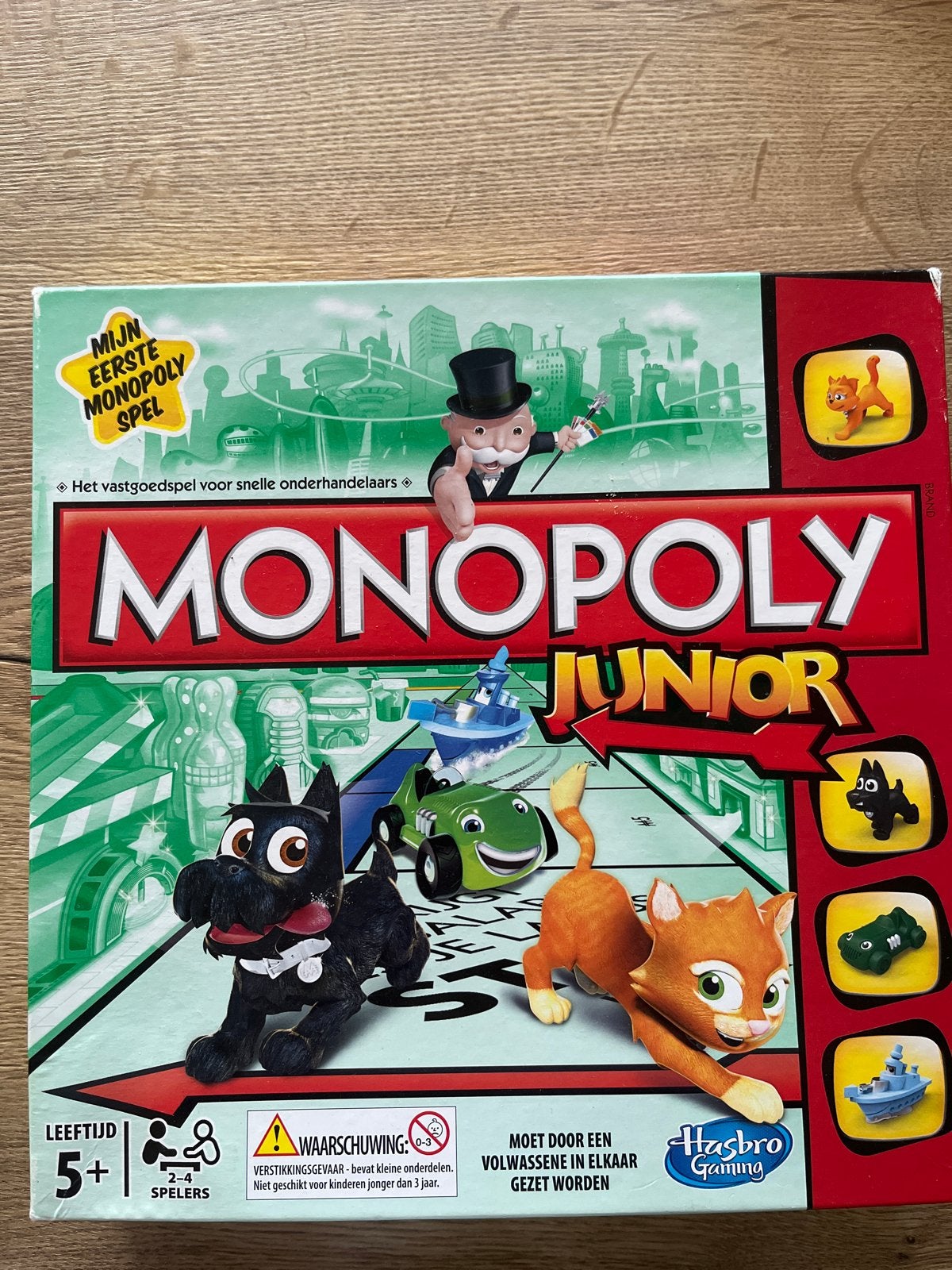 Monopoly Junior - Mijn Eerste Monopoly Spel, Drie of vier spelers, Ophalen, Zo goed als nieuw
