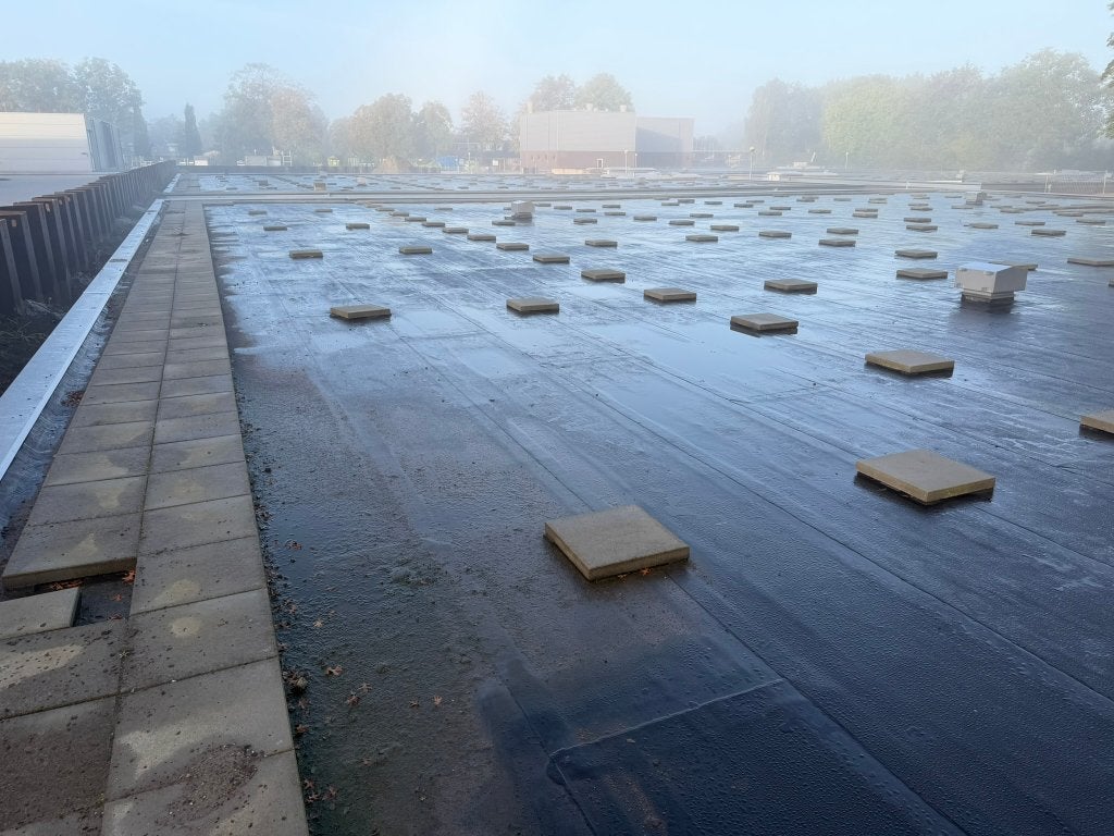 500 m² grijze betontegels / terrastegels 50x50 cm | 6 cm dik, Ophalen, Gebruikt, 10 m² of meer, Beton