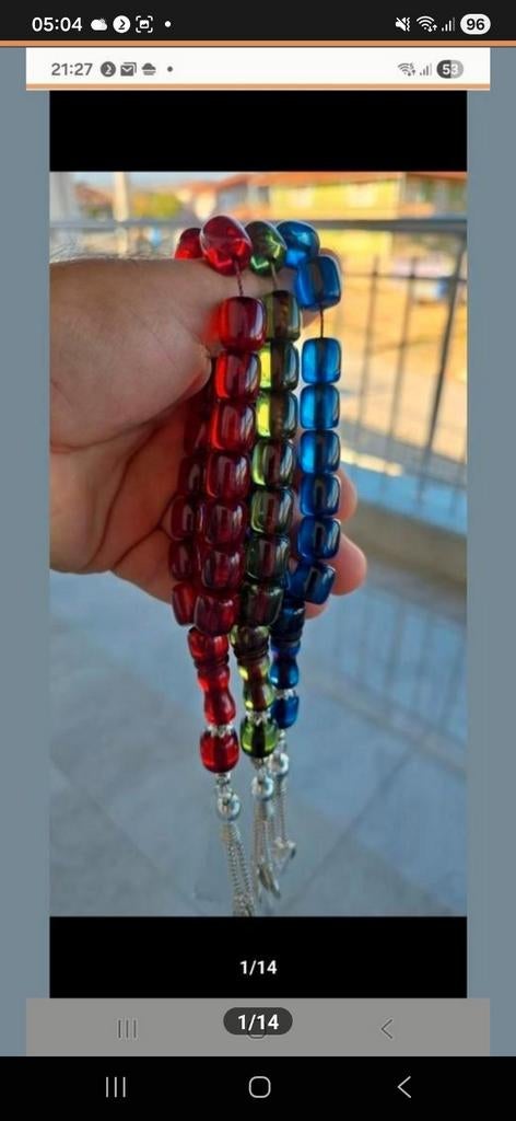 Mooie Gebedskralen Tesbih in Diverse Kleuren, Overige kleuren, Kunststof of Plastic, Ophalen of Verzenden, Zo goed als nieuw