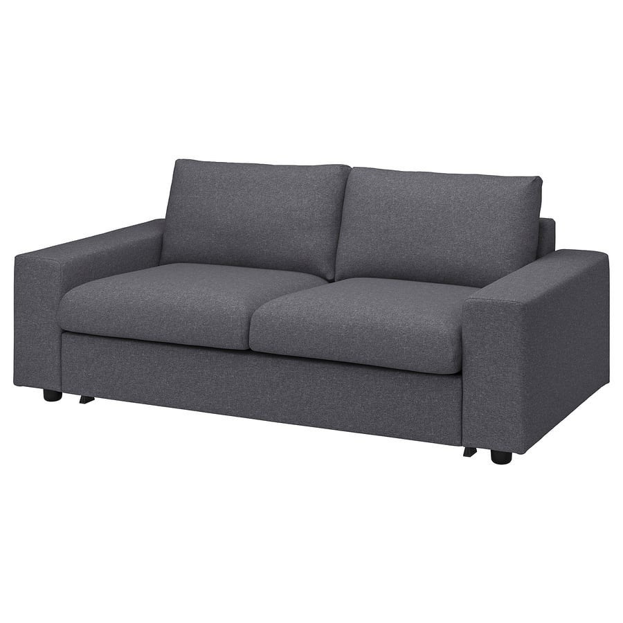 IKEA VIMLE Slaapbank - Donkergrijs, Huis en Inrichting, Ophalen, Tweepersoons, Zo goed als nieuw, Overige maten
