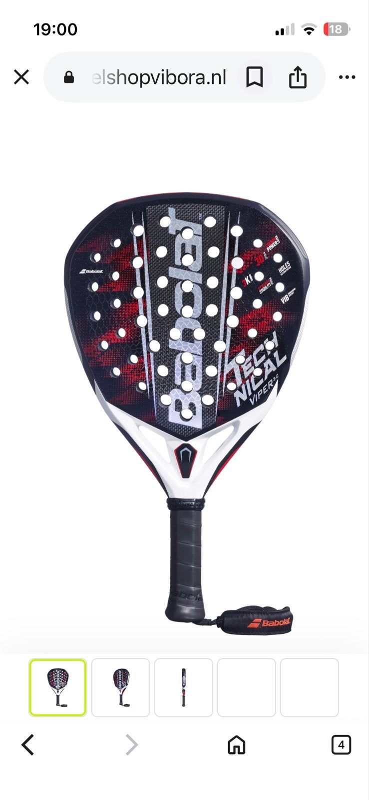 Babolat Technical Viper 3.0 Padel Racket 2026, Ophalen of Verzenden, Nieuw, Racket, Babolat
