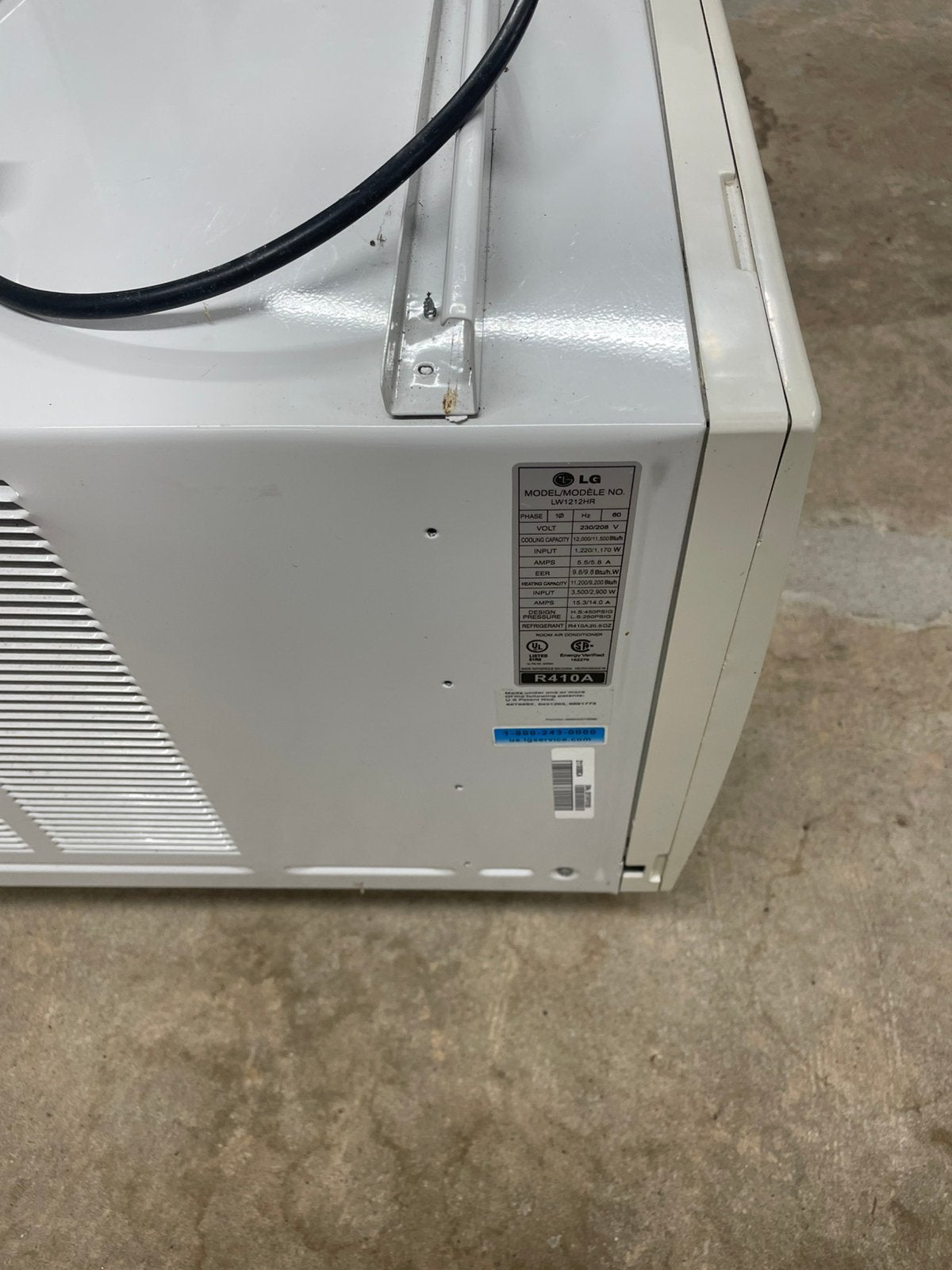 LG Raam Airco, Witgoed en Apparatuur, Airco's, Ophalen, 2 snelheden, Afstandsbediening, Gebruikt