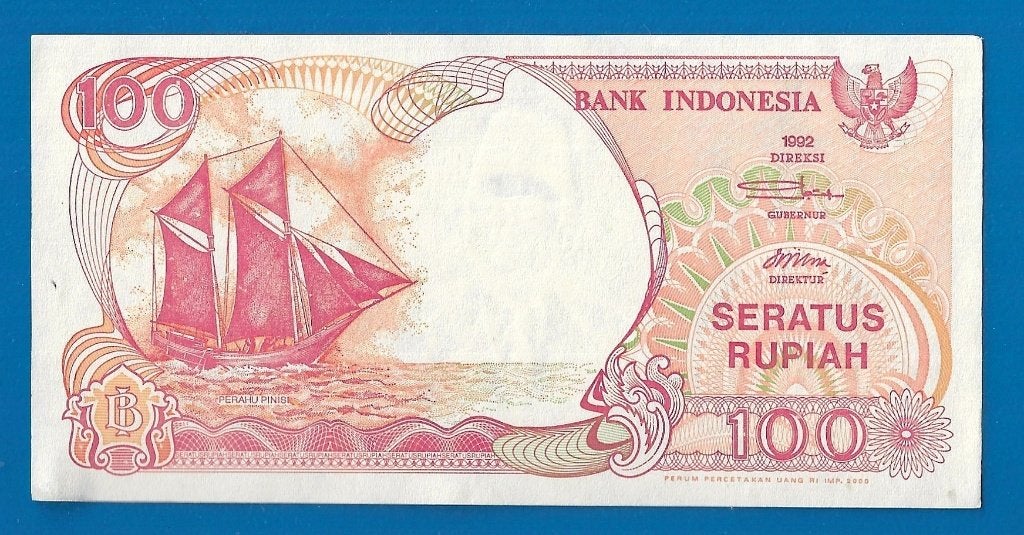 Indonesië biljet 100 Seratus Rupiah - 1992 UNC, Ophalen of Verzenden, Zuidoost-Azië, Los biljet