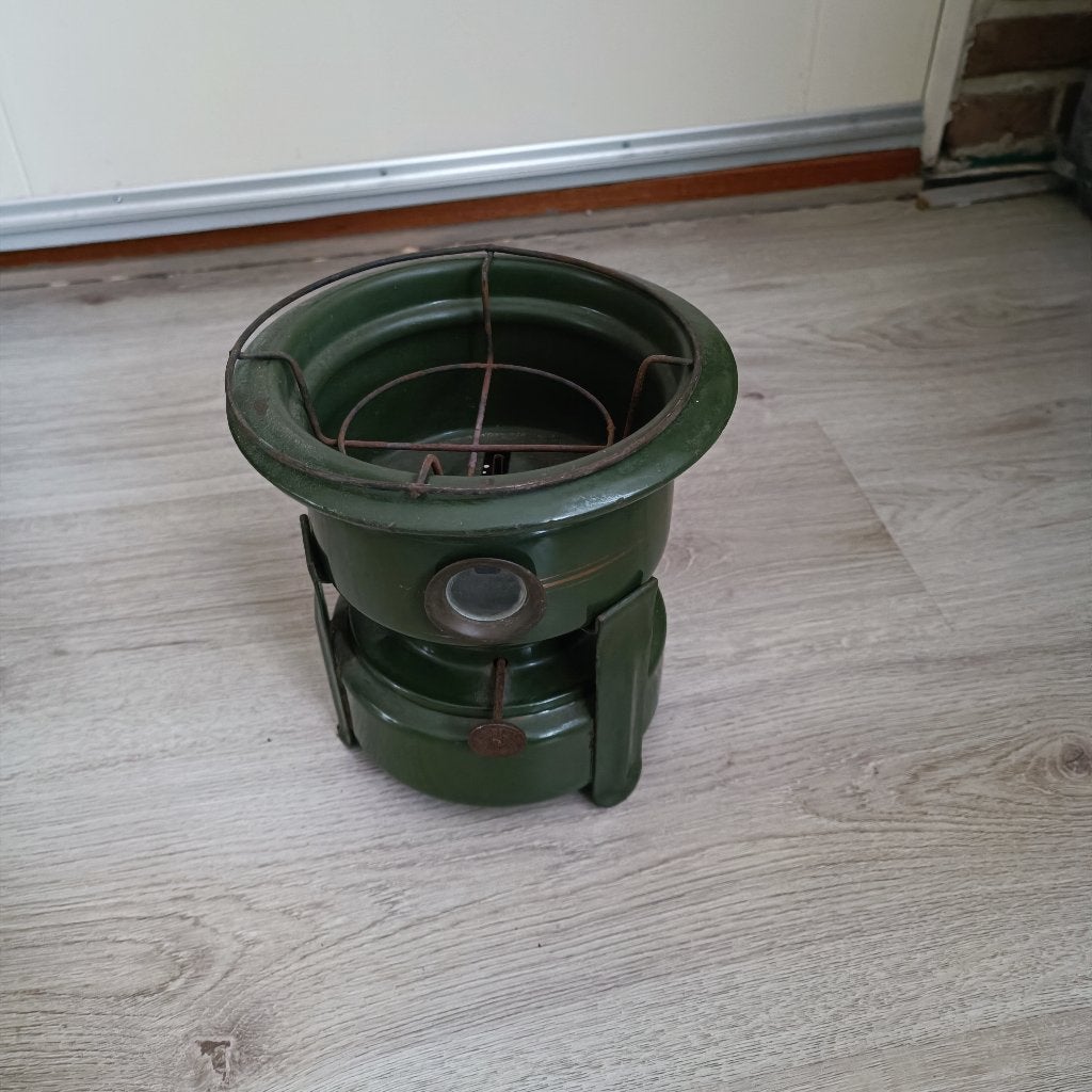 Petroleum stel groen 1 pits olie stel, Ophalen of Verzenden
