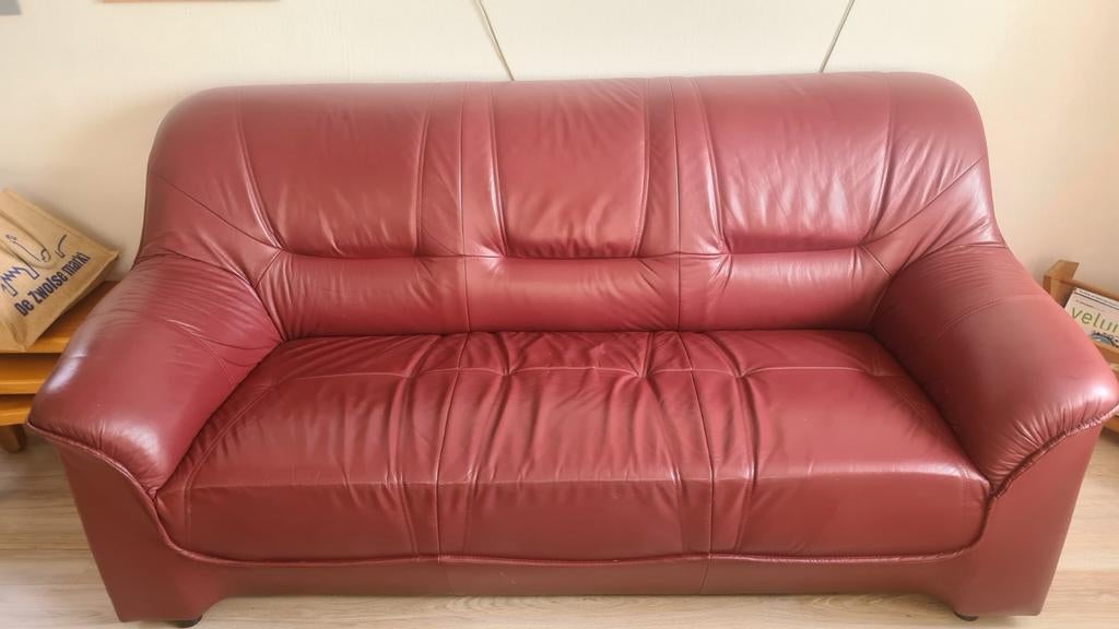 Driezits bankstel gratis op te halen!, Ophalen, Gebruikt, 75 tot 100 cm