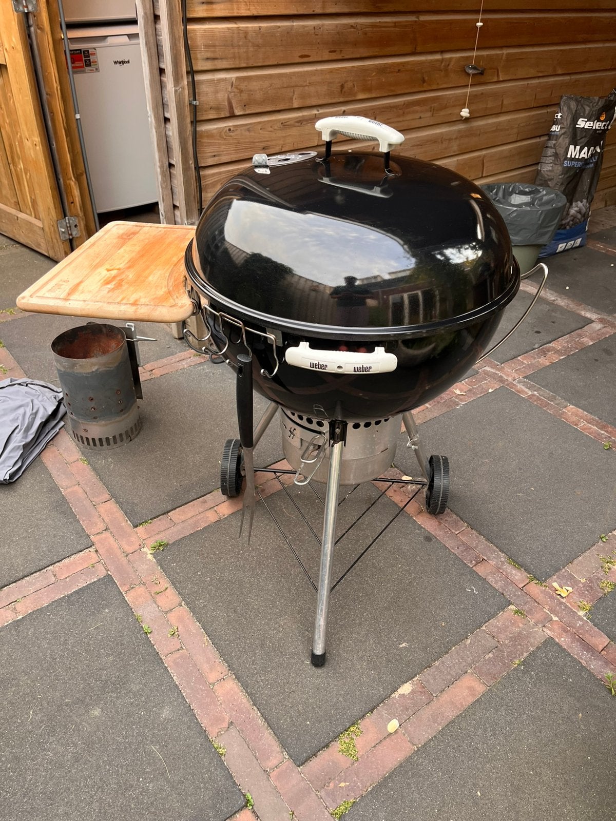 Mooie Weber BBQ 57 cm incl. toebehoren, Ophalen, Gebruikt