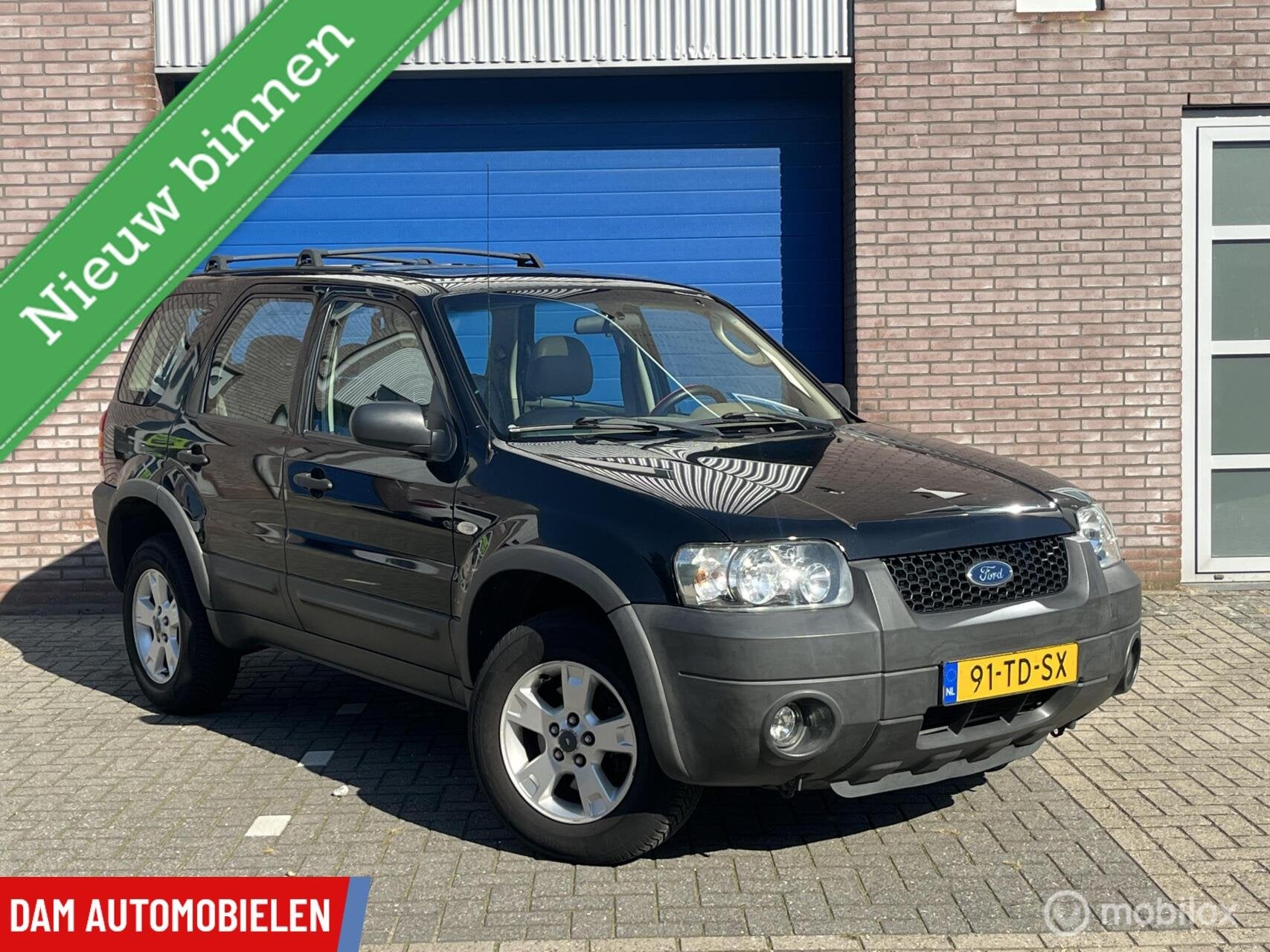 Ford Maverick 3.0 V6 4WD 203 PK Leder,Schuifdak,YoungtimerNe, Auto's, Automaat, Gebruikt, Zwart, Bedrijf