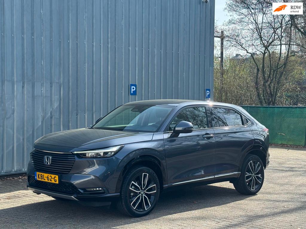 Honda HR-V 1.5 e:HEV Advance AUT / ACC / Stuurverw / Carplay, Auto's, Honda, Stof, Gebruikt, Zwart, Automatische klimaatregeling