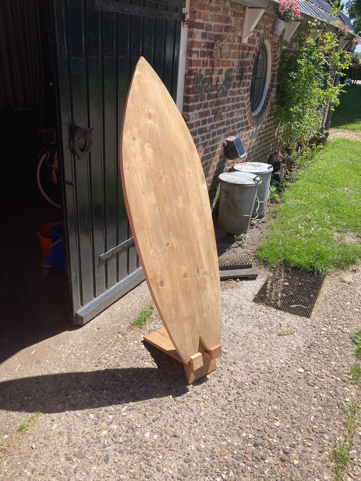 Reclame bord surfboard, Ophalen of Verzenden, Woodwave Projects, Info@woodwaveprojects.nl, Bildtsestraat